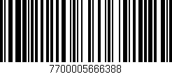 Código de barras (EAN, GTIN, SKU, ISBN): '7700005666388'