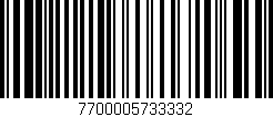 Código de barras (EAN, GTIN, SKU, ISBN): '7700005733332'