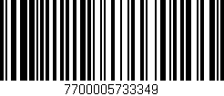 Código de barras (EAN, GTIN, SKU, ISBN): '7700005733349'