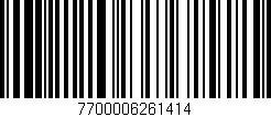 Código de barras (EAN, GTIN, SKU, ISBN): '7700006261414'