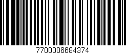 Código de barras (EAN, GTIN, SKU, ISBN): '7700006684374'