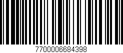 Código de barras (EAN, GTIN, SKU, ISBN): '7700006684398'