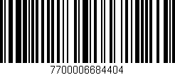 Código de barras (EAN, GTIN, SKU, ISBN): '7700006684404'