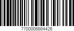 Código de barras (EAN, GTIN, SKU, ISBN): '7700006684428'