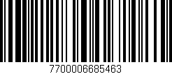 Código de barras (EAN, GTIN, SKU, ISBN): '7700006685463'