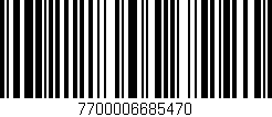Código de barras (EAN, GTIN, SKU, ISBN): '7700006685470'