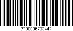 Código de barras (EAN, GTIN, SKU, ISBN): '7700006733447'
