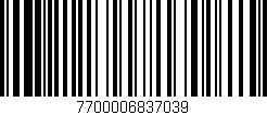Código de barras (EAN, GTIN, SKU, ISBN): '7700006837039'