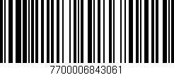 Código de barras (EAN, GTIN, SKU, ISBN): '7700006843061'