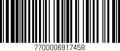 Código de barras (EAN, GTIN, SKU, ISBN): '7700006917458'