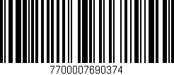Código de barras (EAN, GTIN, SKU, ISBN): '7700007690374'