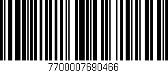 Código de barras (EAN, GTIN, SKU, ISBN): '7700007690466'