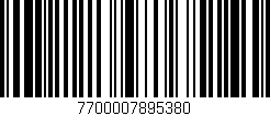 Código de barras (EAN, GTIN, SKU, ISBN): '7700007895380'