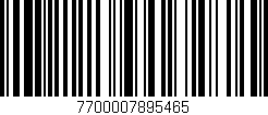 Código de barras (EAN, GTIN, SKU, ISBN): '7700007895465'