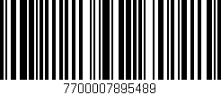 Código de barras (EAN, GTIN, SKU, ISBN): '7700007895489'