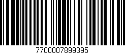 Código de barras (EAN, GTIN, SKU, ISBN): '7700007899395'