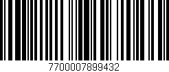 Código de barras (EAN, GTIN, SKU, ISBN): '7700007899432'
