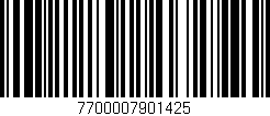 Código de barras (EAN, GTIN, SKU, ISBN): '7700007901425'