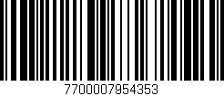 Código de barras (EAN, GTIN, SKU, ISBN): '7700007954353'