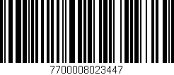 Código de barras (EAN, GTIN, SKU, ISBN): '7700008023447'