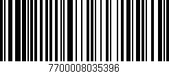 Código de barras (EAN, GTIN, SKU, ISBN): '7700008035396'