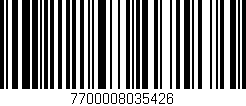 Código de barras (EAN, GTIN, SKU, ISBN): '7700008035426'