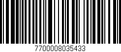 Código de barras (EAN, GTIN, SKU, ISBN): '7700008035433'