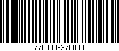 Código de barras (EAN, GTIN, SKU, ISBN): '7700008376000'