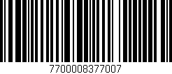 Código de barras (EAN, GTIN, SKU, ISBN): '7700008377007'