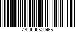 Código de barras (EAN, GTIN, SKU, ISBN): '7700008520465'