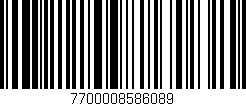 Código de barras (EAN, GTIN, SKU, ISBN): '7700008586089'