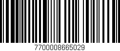 Código de barras (EAN, GTIN, SKU, ISBN): '7700008665029'