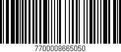 Código de barras (EAN, GTIN, SKU, ISBN): '7700008665050'