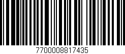 Código de barras (EAN, GTIN, SKU, ISBN): '7700008817435'