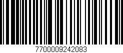 Código de barras (EAN, GTIN, SKU, ISBN): '7700009242083'