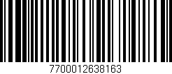 Código de barras (EAN, GTIN, SKU, ISBN): '7700012638163'