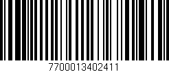 Código de barras (EAN, GTIN, SKU, ISBN): '7700013402411'