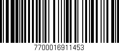 Código de barras (EAN, GTIN, SKU, ISBN): '7700016911453'
