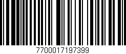 Código de barras (EAN, GTIN, SKU, ISBN): '7700017197399'