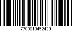 Código de barras (EAN, GTIN, SKU, ISBN): '7700018452428'
