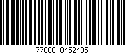 Código de barras (EAN, GTIN, SKU, ISBN): '7700018452435'