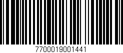Código de barras (EAN, GTIN, SKU, ISBN): '7700019001441'