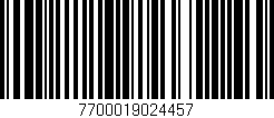 Código de barras (EAN, GTIN, SKU, ISBN): '7700019024457'
