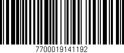 Código de barras (EAN, GTIN, SKU, ISBN): '7700019141192'