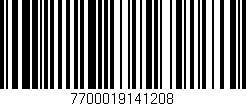 Código de barras (EAN, GTIN, SKU, ISBN): '7700019141208'