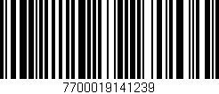 Código de barras (EAN, GTIN, SKU, ISBN): '7700019141239'