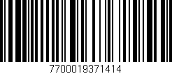 Código de barras (EAN, GTIN, SKU, ISBN): '7700019371414'