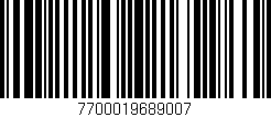 Código de barras (EAN, GTIN, SKU, ISBN): '7700019689007'