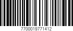 Código de barras (EAN, GTIN, SKU, ISBN): '7700019771412'