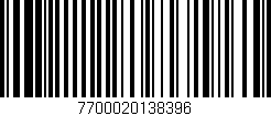 Código de barras (EAN, GTIN, SKU, ISBN): '7700020138396'